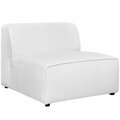 Modway Furniture 27 H x 34.5 W x 37 D in. Mingle Fabric Armless, White EEI-2724-WHI